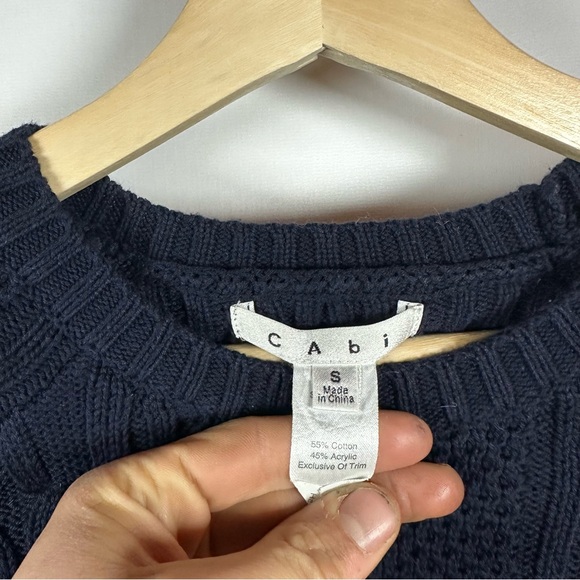 Cabi Navy Cable Knit Sweater - Picture 4 of 4